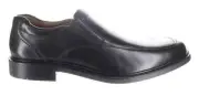 RETAILS $160 JOHNSON & MURPHY McGUFFEY MENS BLACK LEATHER LOAFER SHOES SZ 9