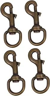 BESPORTBLE 2sets Alloy Buckle Pet Collar Hooks Swivel Joints for Dog Leashes Pet Supplies 2pcs*2