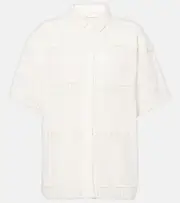 [Ulla Johnson] Ulla Johnson Amal paneled cotton crochet shirt AU 10 white