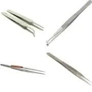 Jewelry Beading Tweezers Set Gem Tool Pocket Watch Repair Craft Hobby 8" Long