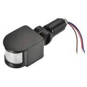 Motion Sensor 24V Infrared PIR Detector Switch Wall Mount for Floor Light Black