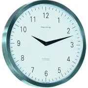 Hermle 30466002100 Metropolitan Quartz Stainless Steel Wall Clock