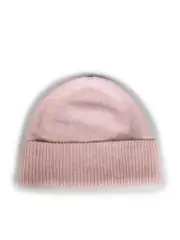 Pink Cashmere Knitted Beanie