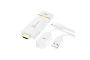 J5create JVAW76 ScreenCast 4K Wireless Display Adapter - Cast Laptop to TV (Supports Miracast, AirPlay, Chromecast, Windows, macOS, iOS, Android)