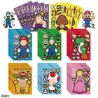 32PCS Mario Make A Face Stickers Make Your Own Stickers DIY Party Favor Decal
