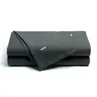 Bianca Heston 300TC Cotton Percale Flat Fitted Sheet Set Charcoal King Single
