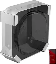 IFCASE Mac mini M4 Pro Mount, Behind Monitor, Under Desk, Wall Mount Stand for Mac mini M4/M4 Pro 2024 Compatible VESA Holder with Adhesive, No Drill (Silver)