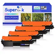 4PK High Yield CF230A 30A Toner for HP LaserJet Pro MFP M227fdw M227sdn M203dn