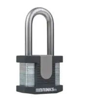 Brinks 672-52001 Commercial 50mm Solid Steel Lock 2" Boron Shackle. FREE SHIP