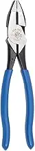 Klein Tools D2000-8 Pliers, Side Cutters, High-Leverage and Heavy Duty Cutting, 8-Inch