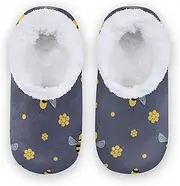 [Caihoyu] House Slippers for Kids Coral Fleece Anti-Skid Sole Lightweight House Shoes Home Indoor