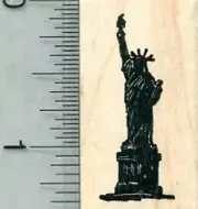 Small Statue of Liberty Rubber Stamp, Silhouette B32013 WM