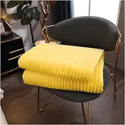CVBFDB Super Soft Flannel Blankets Striped Sofa Cover Bedspread Winter Warm Blankets(70x100cm)