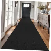 Braided Runner Rug 3x16 Ft Washable Runners for Hallways Non Slip Rubber