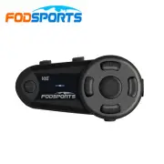 V6S Motorcycle Intercom Helmet Bluetooth Interphone Headset 2 Way Type-C USB FM