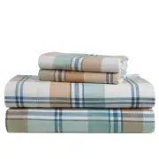 LANE LINEN Cotton Flannel King Size Bed Sheets Set - Brushed for Extra Softne...