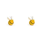 2PK A.FRESCO Buzz Bee Garden Insect Hanging Decor Small 16.5x26.6cm Yellow