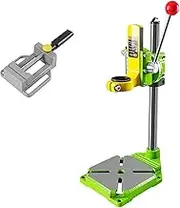 Drill Press Stand Drill Press Table for Hand Drill Woodworking Fixed Frame Home Garage 90° Rotating Clamp Workbench Holder