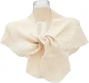 [BESPORTBLE] 1pc Hand Knit Fish Pattern Shawl Stylish Wrap for Bridesmaids Evening Gowns Daily Wear Easy to Clean Versatile Fashion Accessory