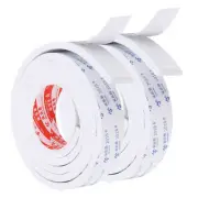 2Pcs 7 Feet Sealing Foam Tape 4cm Wide 8mm Thick Adhesive Weather Strip White