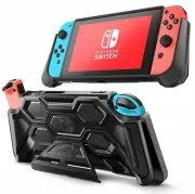 Mumba Protective Case for Nintendo Switch Console Padded Grip Cover w/ Kickstand