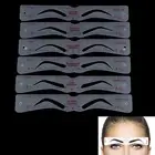 12 Styles Makeup Tools Thrush Card Grooming Eyebrow Shaper Kit Eyebrow Stenc F❤J