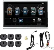 10.1inch Portable DVD Player, Car Headrest Mount Monitor Car Headrest Video Players with Multimedia Touch Screen, Rear Seat Entertainment System for Android 9.0