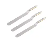 Icing spatula, cake spatula set, offset spatula for cake decoration, pendable stainless steel spatula