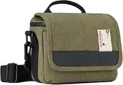 [Besnfoto] Camera Bag Small Mirrorless Camera Shoulder Bag Purse Waterproof Canvas Cute Compact Camera Messenger Bag Case for Women and Men