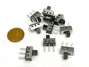 10 Pieces SS12D10 Vertical Slide Switch Toggle Switch 1P2T 3P Pitch 5MM E28