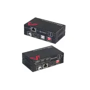 4K HDMI USB KVM Extender TCP/IP Over Single Cat5e/6/6a/7 up to 120M(390ft), 1...