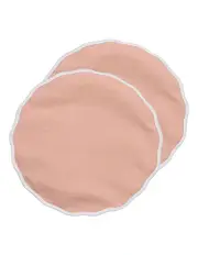 [Ladelle] Scalloped Placemat Round 2 Pack in Pink