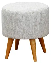 Manhattan Round Ottoman (Dark Grey)