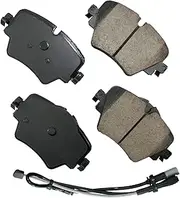 Akebono EUR1892 Ultra-Premium Ceramic Front Disc Brake Pads, GREY
