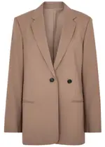 Helmut Lang Stretch-twill Blazer - Brown - 10 (UK14 / L) 10 (UK14 / L)