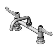 T&S Brass 5F-8DWS08 8" Deck Mount Workboard Mixing Faucet