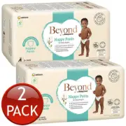 2 x Babylove Beyond Nappy Pants Size 4 Toddler 9-14Kg Unisex Nappies Pad 36 Pack