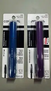 2PC Covergirl Professional 3-in-1 Mascara & REMARKABLE Mascara #200 VERY BLACK