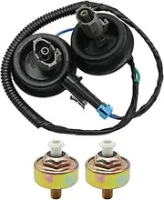 laffoonparts Dual Knock Sensors with Wiring Harness Kit 12601822 12589867 917-033, Replacement for Holden Commodore Chevy Suburban Silverado Avalanche Tahoe GMC Sierra Yukon Cadillac Humme