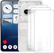 Damolong Screen Protector Compatible with Nothing Phone 3a(6.77 Inch) [3 Pack] Glass Screen Protector Suitable for Nothing Phone 3a, Tempered Glass Protective Film
