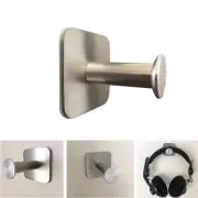 Headphone Stand Hanger Hook Tape Stainless Steel Under Desk Headset Mount Holder
