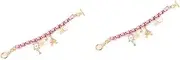 [SHERCHPRY] 2pcs Elegant Eiffel Tower Crystal Alloy Bracelet for Fashion Perfect Present for Mom Friend or Yourself