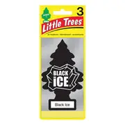 Little Trees Air Freshener - Black Ice 3 Pack