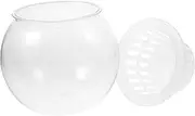 FUTUREORYY Transparent Fish Tank Globe Durable Plastic Fish Bowl for Home Decor Versatile Use Fall Resistant Design for Hydroponic Plants
