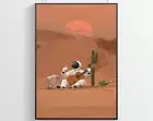 Astronaut Retro Poster Astronaut Poster Vintage Poster Room Decor Printed Art