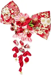 Mikinona Summer Yukata Hairpin Japanese Bowknot Clip Fashionable Hair Accessory Set