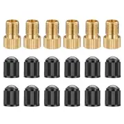 6PCS Presta Adaptors, Convert Presta to Schrader Adapter for Bike, Inflate2546