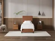 My Style Tapered Headboard & Standard Base - Single / Gingerbread / Drawer Base