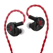 Linsoul Fatfreq×Hbb Deuce High-End Hifi Earphones Black Wired Waterproof
