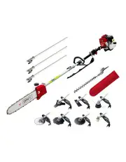 [Giantz] 62CC Petrol Pole Chainsaw Set in Red